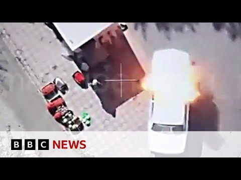 Video | Russian drones hunt Ukraine civilians, evidence suggests | BBC News