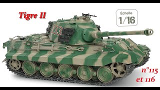 Montage des n°115 et 116 du char Tigre II Hachette collections 