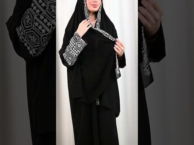 عباية انترنت بتطريز ملون