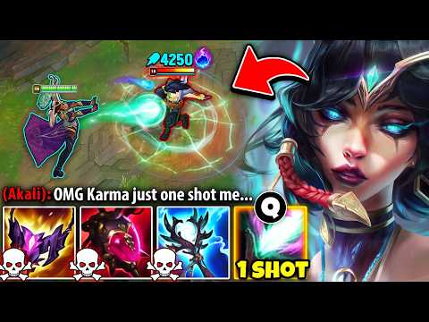 NUCLEAR KARMA IS THE MOST SATISFYING ONE SHOT IN THE GAME! (AKALI WAS MALDING)