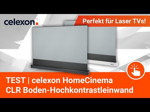 TEST | celexon HomeCinema CLR Boden-Hochkontrastleinwand | Die beste Leinwand für Laser TVs?