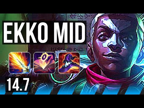 EKKO vs QIYANA (MID) | 68% winrate, Legendary, 17/2/4, 6 solo kills | BR Master | 14.7