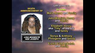Download lagu Lina Modeste Nee Joseph ~ Long Obituary mp3