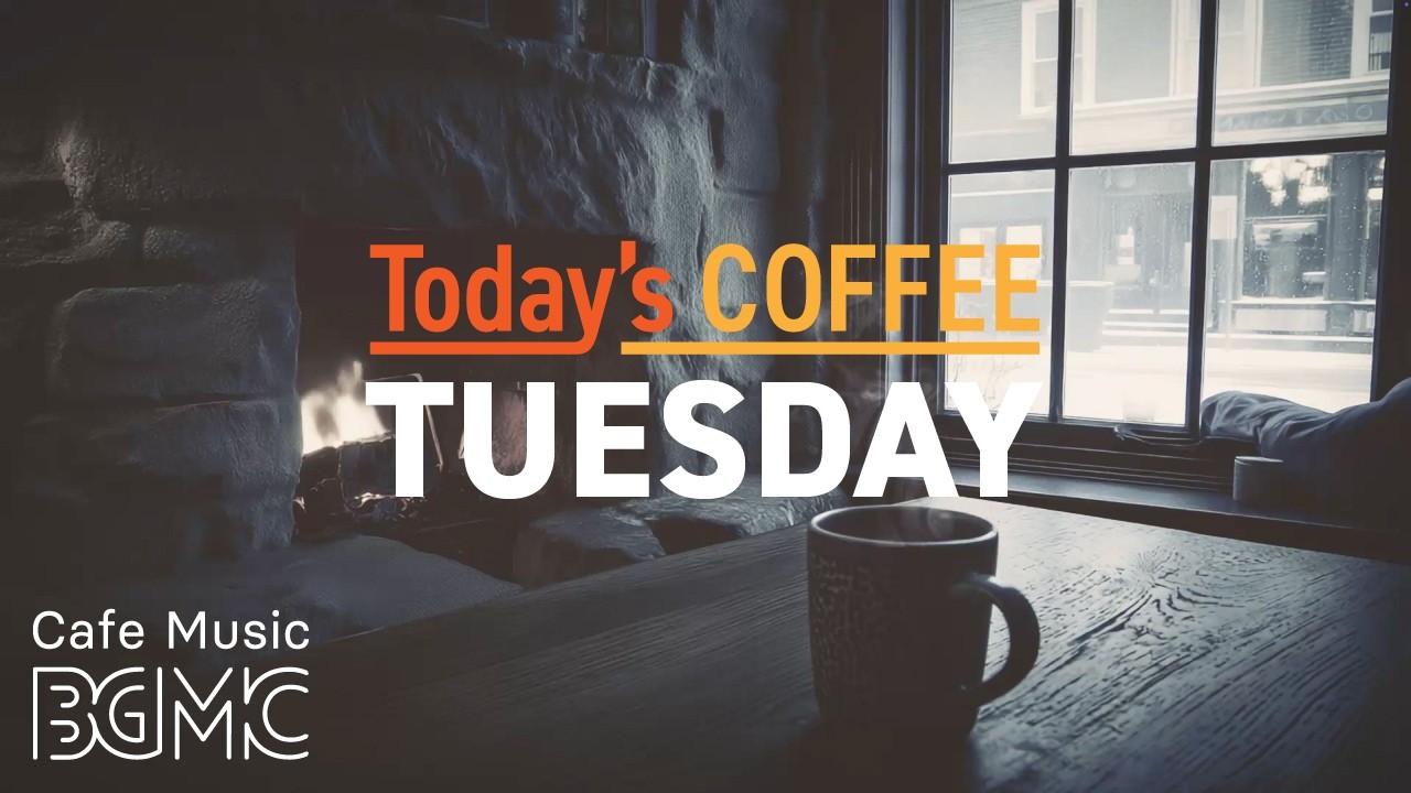Today's COFFEE TUESDAY: 4K Cozy Window Cafe Music ☕ Soft Jazz Piano for Study
