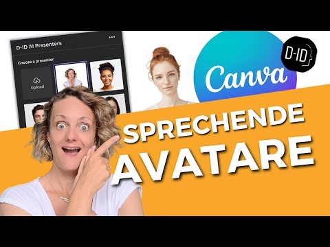 Erstelle einen sprechenden AVATAR 🔥 in Canva | Neue D-ID App in Canva