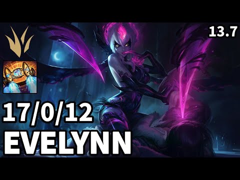 Evelynn Jungle vs Lee Sin - EUW Challenger | Patch 13.7