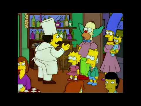 The Simpsons - Homer goes to Luigi's restaurant