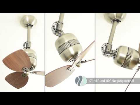 AireRyder Deckenventilator TOLEDO - Messing antik | Walnuss AireRyder Deckenventilator TOLEDO - Messing antik | Walnuss