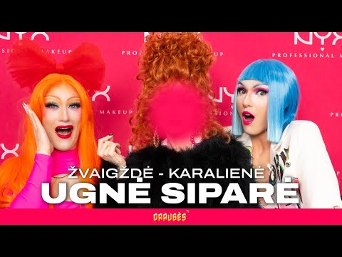 UGNĖ SIPARĖ VIRTO DRAG KARALIENE - Makiažo transformacija, TV užkulisiai, grožis ir Skandalai ❤️