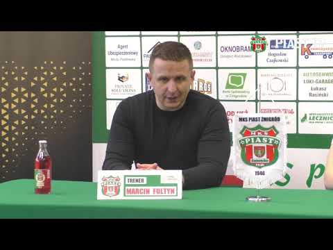Konferencja prasowa po meczu Piast Żmigród - Foto-Higiena Gać