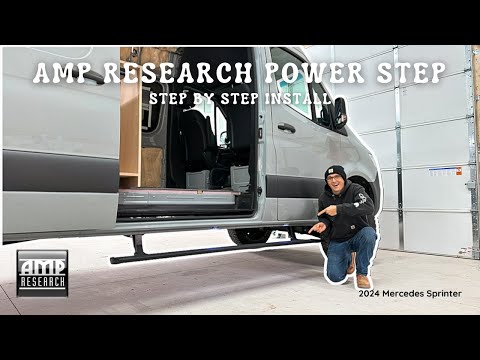 how to install amp research power steps on a mercedes sprinter campervan 🚐