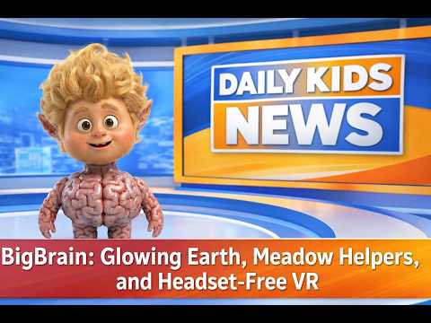 BigBrain: Glowing Earth, Meadow Helpers, and Headset-Free VR