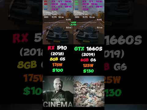 RX 590 vs 1660 Super - Which is better for gaming?? #shorts #pcgaming #gtx1660s