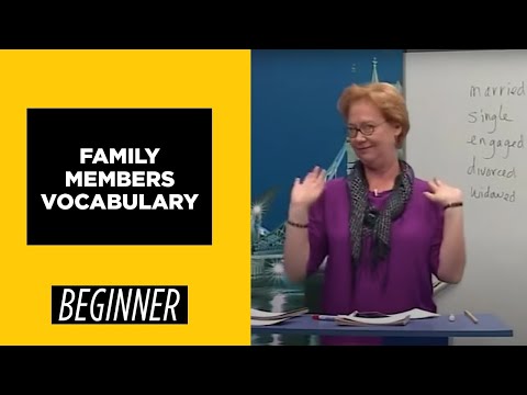 Beginner Level Family Members Vocabulary | English For You