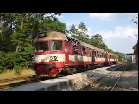 ČD 854.014 - Odjezd vlaku R 1114 - Doksy, 25.7.2013