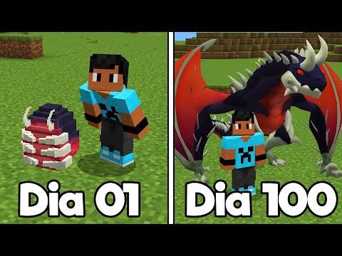 SOBREVIVI 100 DIAS NO MUNDO DE DRAGÕES NO MINECRAFT O FILME