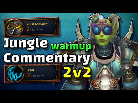 Shadowlands Jungle Commentary 2v2 Arena - BM Hunter PoV
