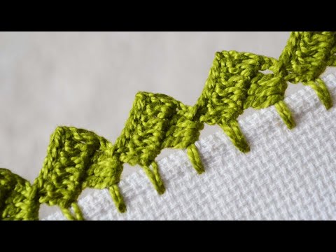 BARRADO DE CROCHÊ SIMPLES CARREIRA ÚNICA #657 | BICO DE CROCHÊ