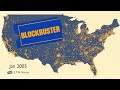 Map Of The Rise And Fall Of Blockbuster Video