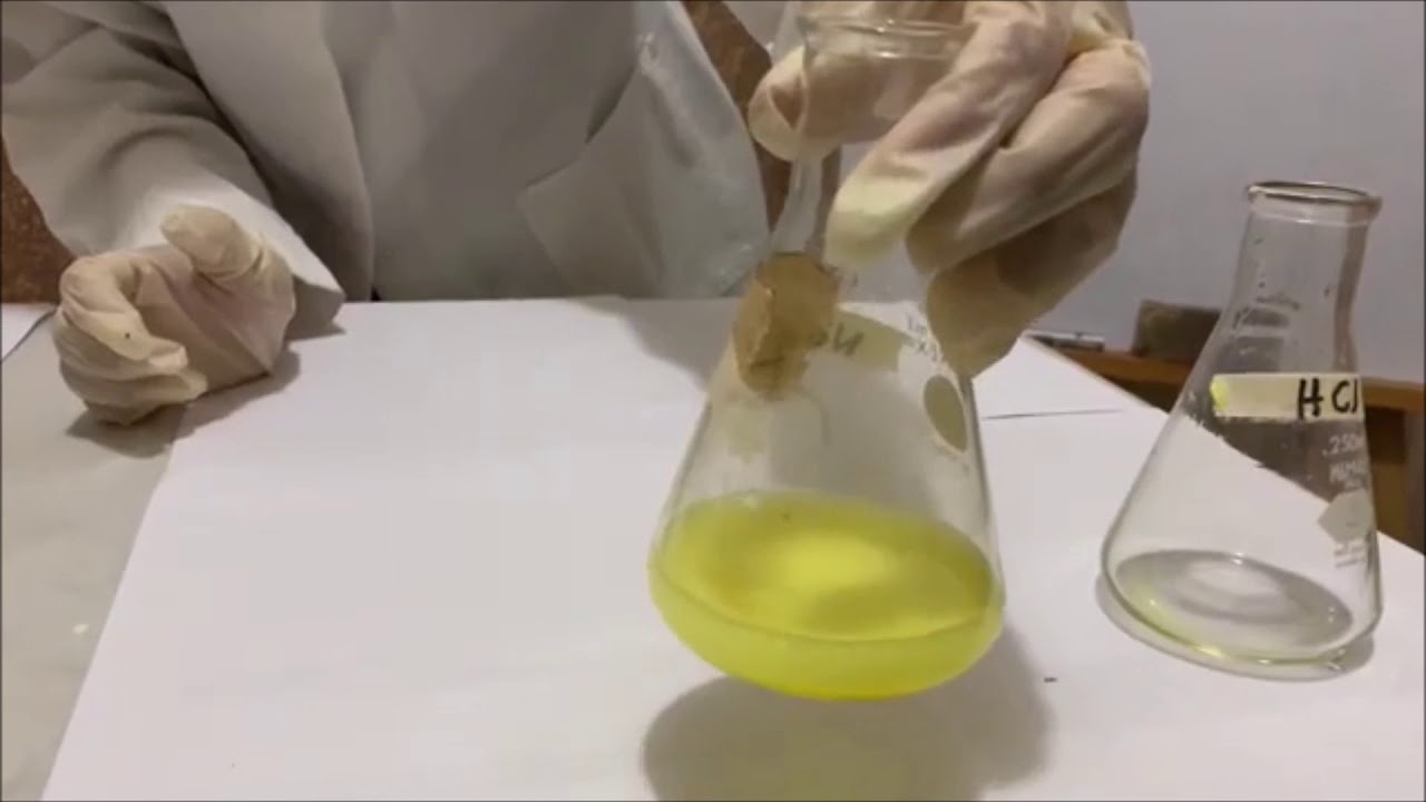 Reacción de Neutralización de ácido clorhídrico con carbonato de sodio