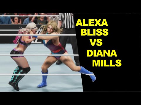 WWE 2K19 Alexa Bliss vs Diana Mills - Knockout Match