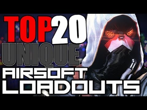 Top 20 Unique Airsoft Loadouts (Part 1) Halo Spartan Laser, Cardboard "Armour" and More!