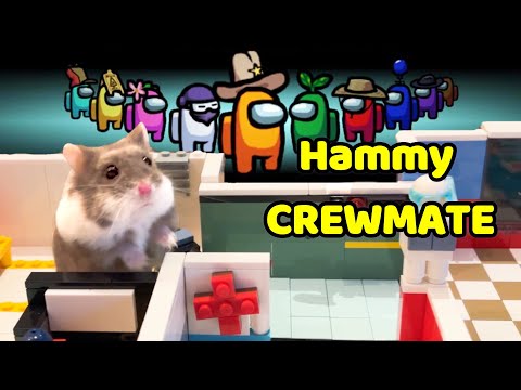 Can My Hamster find out Who's the Impostor? | Among Us | LEGO Themepark No.13