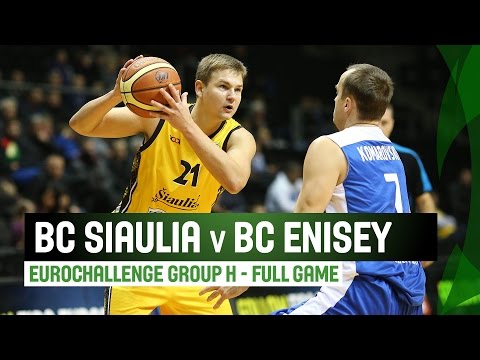 BC Siauliai v BC Enisey - Full Game - Regular Season - 2014-2015 EuroChallenge