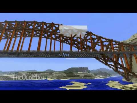 The0IdMan - Minecraft Hell Gate Bridge Time Lapse