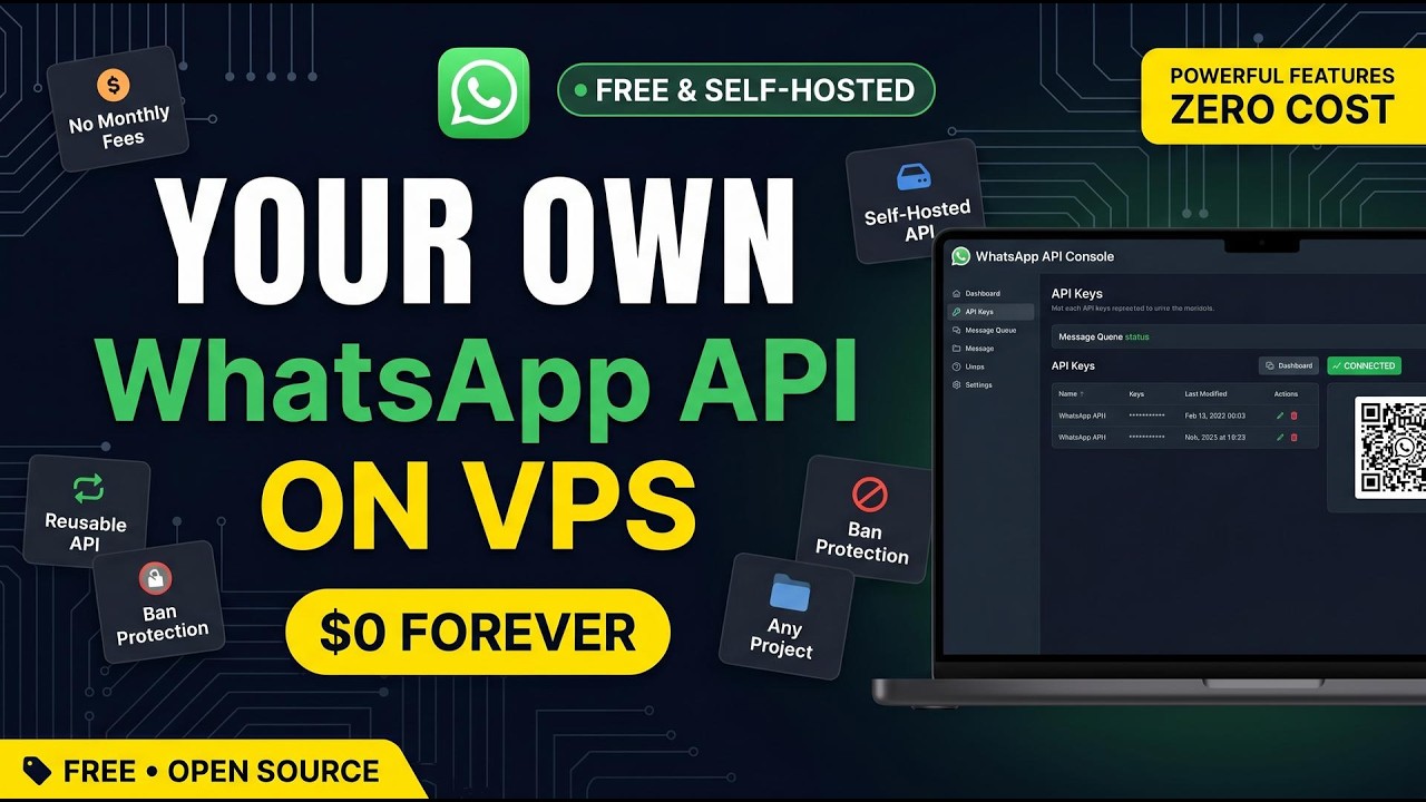 Build Your Own FREE WhatsApp API in Minute… | Rameez Scripts