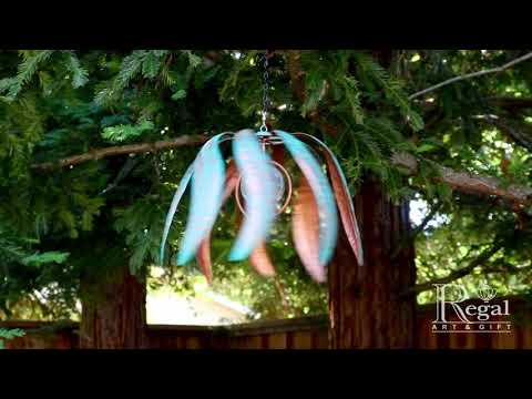 12556 Hanging Solar Wind Spinner - Flame