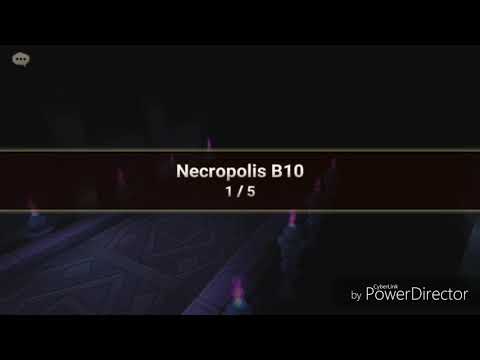 Summoners War - Necropolis B10 ft. Isillen(Dark Elven Ranger)