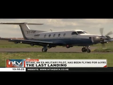 Ex-military pilot, Colonel retired James Gitahi, retires from flying after 44 years