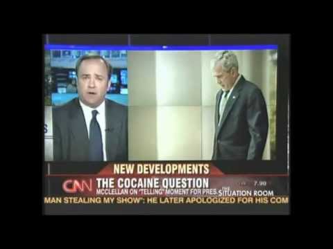 Footage of Bush lying about drug use