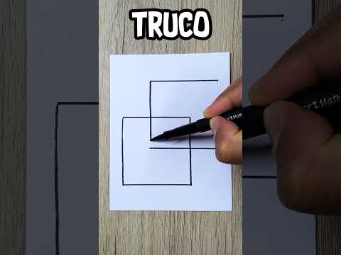 TRUCO para Dibujar un CUBO 3D #arte