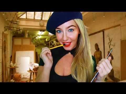 ASMR Outrageous French Sculptor | Sketching \u0026 Measuring You