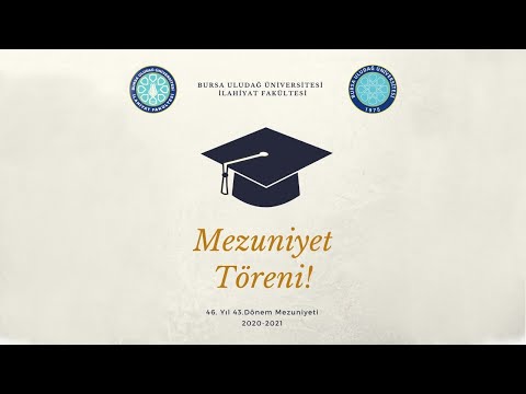 Bursa Uludağ Ü. İlahiyat Fakültesi 2020-2021 Mezuniyet Töreni