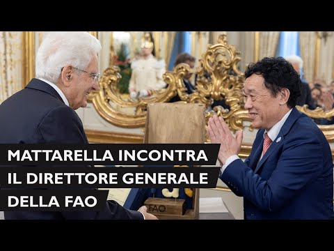 Il Presidente Mattarella incontra il Direttore generale della FAO