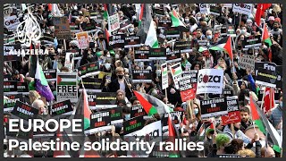 Palestinian solidarity protests held around the world