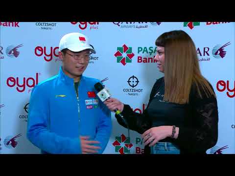 Interview Yuehong LI (CHN) 25m Rapid Fire Pistol Men - 2023 Baku (AZE) - ISSF World Cup Rifle/Pistol