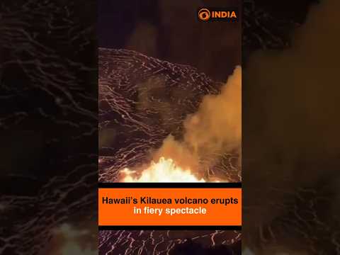 Hawaii’s Kilauea Volcano Erupts in Fiery Display