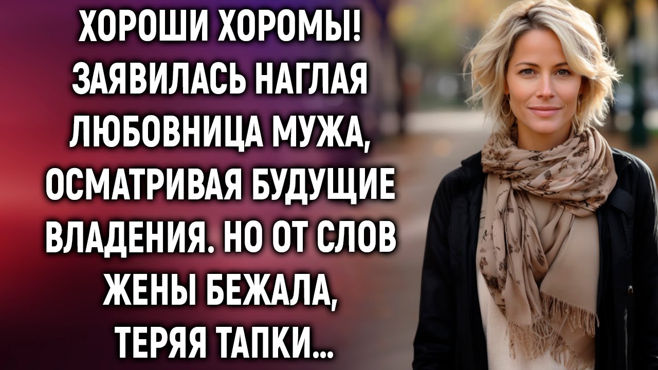 К жене пришла любовница мужа, осматривая квартиру. Но от слов жены…