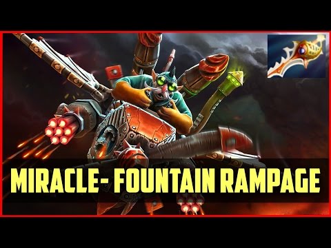 Miracle- Crazy Gyrocopter Rapier Fountain Rampage vs [A] @ DOTA 2 CL