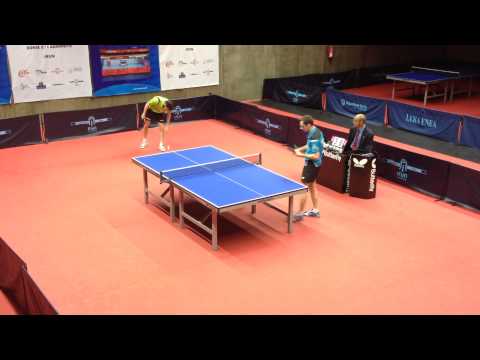 Dorde Borcic - Carlos Franco (Spanish Table Tennis Superdivision 2014/15) Set 5 of 5