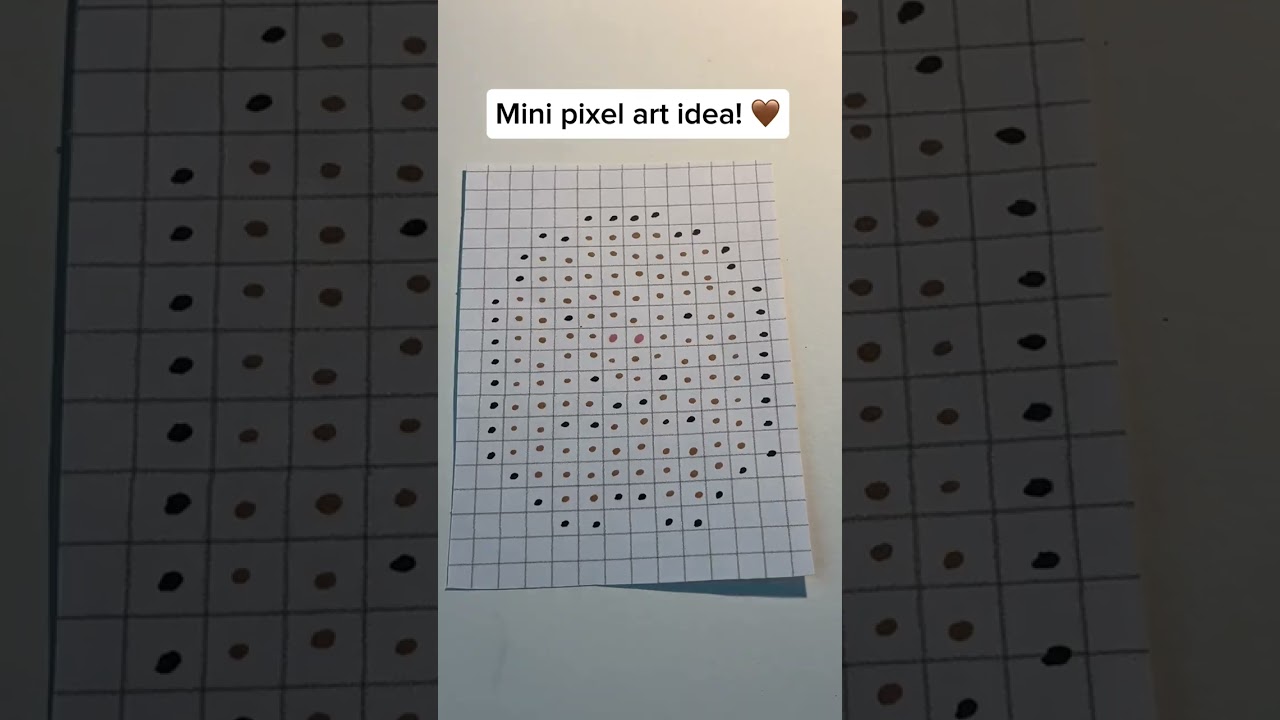 Mini pixel art idea! 🤎#art #pixelart #drawing #drawing