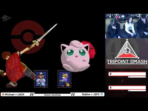 Tripoint Smash 44 Doubles - Winners Semifinals  - Michael + LSDX (Red) Vs. flatline + JSP3 (Blue)