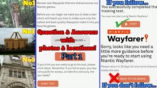 Niantic Wayferer Test Questions & Answers | Top 10 Questions with Real Photo & Location