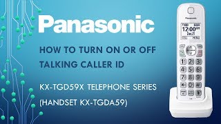 Download lagu Panasonic - Telephones - KX-TGD592, KX-TGD593 - How to turn on or off talking caller ID. mp3