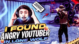 I FOUND ANGRY YOUTUBER😈IN LONE WOLF RANKED MODE.EPC REACTIONS EVER- WATCH TILL THE END |SSGAMERZONE|