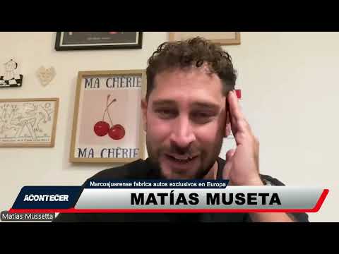 Matías Museta de Marcos Juárez fabrica autos exclusivos en Param (Italia)